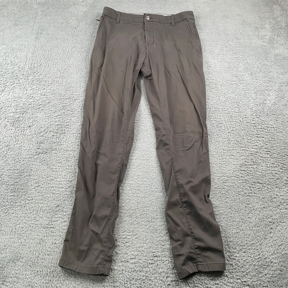 Birddogs Pants Mens 32 Gray Chino Stretch Casual Outdoor Active Performance Golf